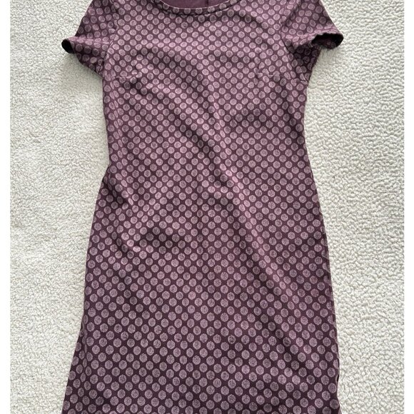 Old Navy Dress Women’s Round Neck Short Sleeve Pull-Over Knit Sheath Purple XS - Picture 5 of 9